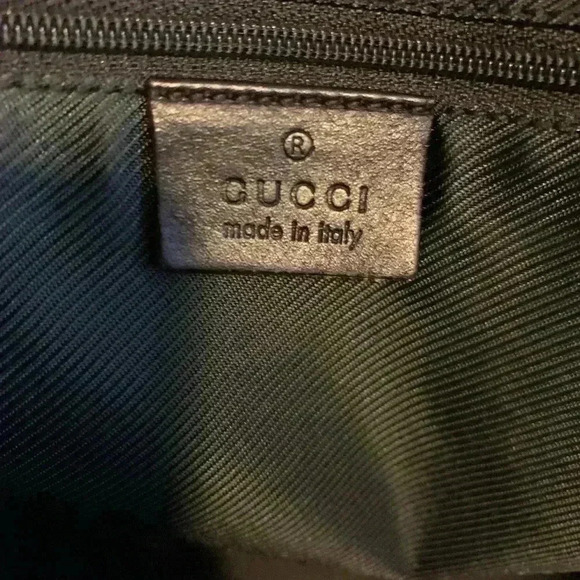 Gucci Vintage Tote Bag Canvas Leather Horsebit Logo  Pattern Beige and Brown. - Picture 13 of 15